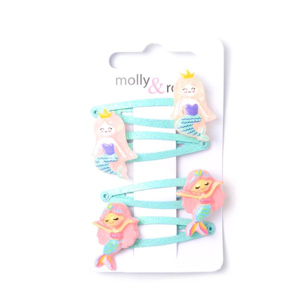 Card of 4 mermaid motif sleepies 4cm main product photo