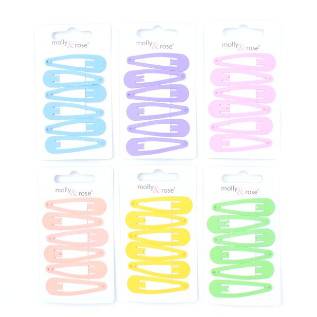 Card of 6 pastel colour matt sleepies 5cm main product photo