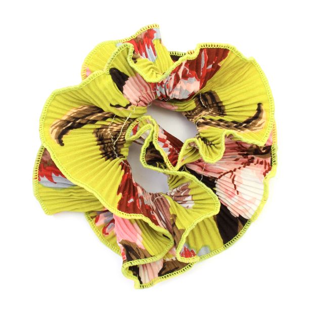 Extra Large - Double layered floral print scrunchie.Dia.15cm main product photo