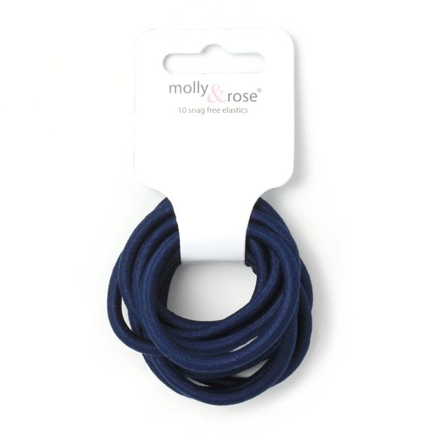Elastics - Navy - Card of 10 - 5mm thick main product photo