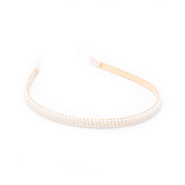 7mm wide pearl bead aliceband main product photo