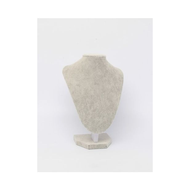 Small Silver Grey velvet jewellery bust main product photo