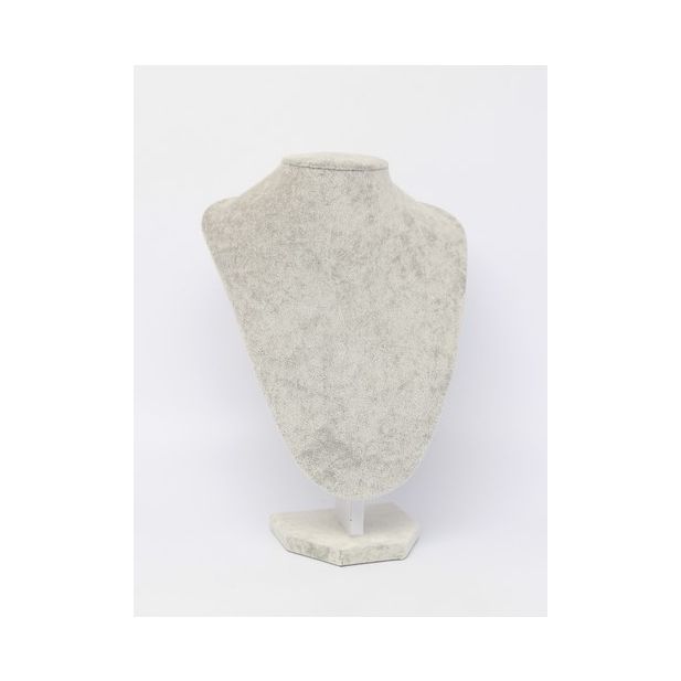 Silver Grey velvet jewellery bust main product photo