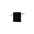 9x7cm. Black velvet pouch