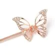 Card of 2 butterfly motif grips. 5.5cm