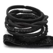 Elastics - Black - Card of 7 - Mixed