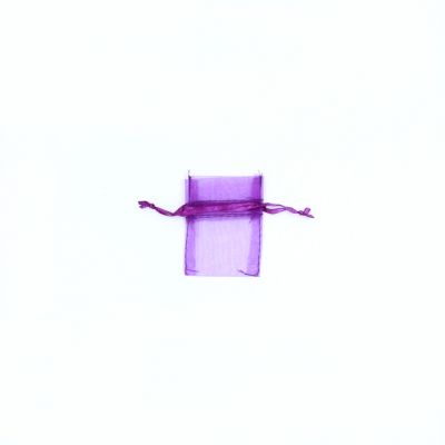 Size: 7x5cm Purple organza bag