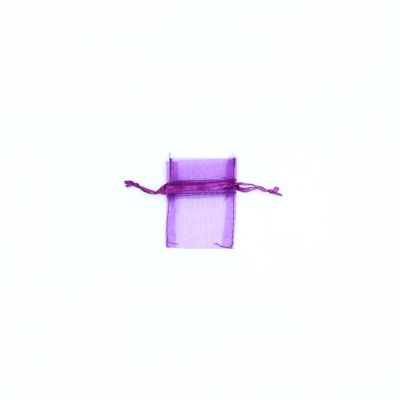 Size: 7x5cm Purple organza bag