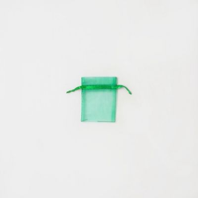 Size: 7x5cm Green organza bag