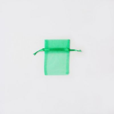 Size: 10x7.5cm Green organza bag