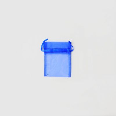 Size: 10x7.5cm Royal blue organza bag