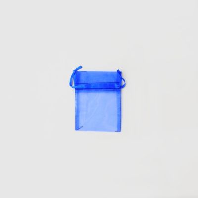 Size: 10x7.5cm Royal blue organza bag