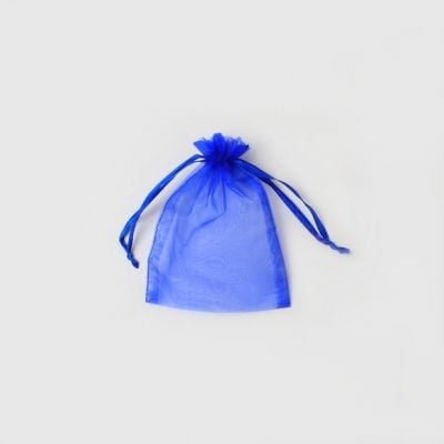 Size: 15x11cm Royal blue organza bag