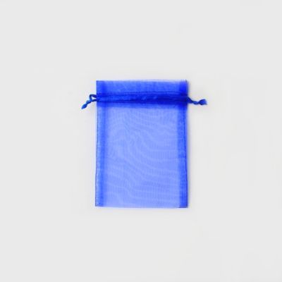 Size: 15x11cm Royal blue organza bag