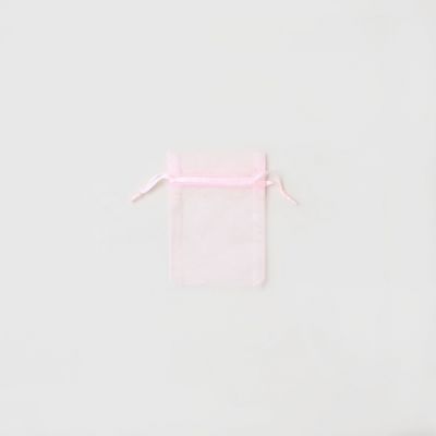 Size: 10x7.5cm Pink organza bag