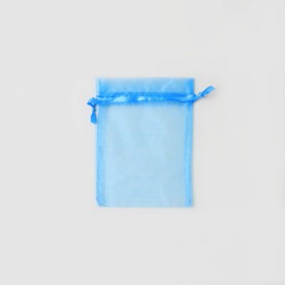 Size: 15x11cm Turquoise organza bag
