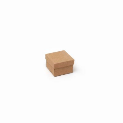 Ring box. 5x5x3.5cm. Kraft gift box.