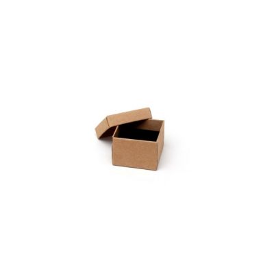 Ring box. 5x5x3.5cm. Kraft gift box.