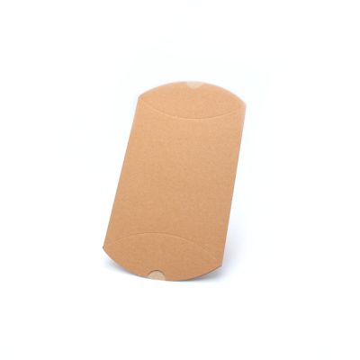 Size:14x11x5cm Brown kraft paper pillow pack box