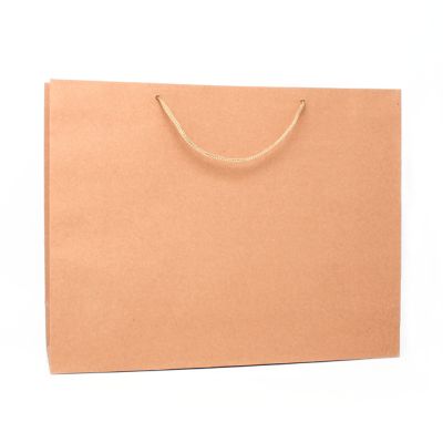 28x36x10cm. Brown kraft paper gift bag
