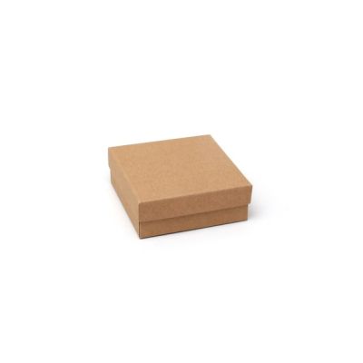 Necklace / Bracelet box. 9x9x3cm. Kraft gift box.