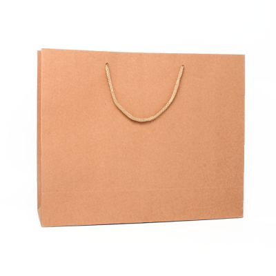 26x32x10cm. Brown kraft paper gift bag