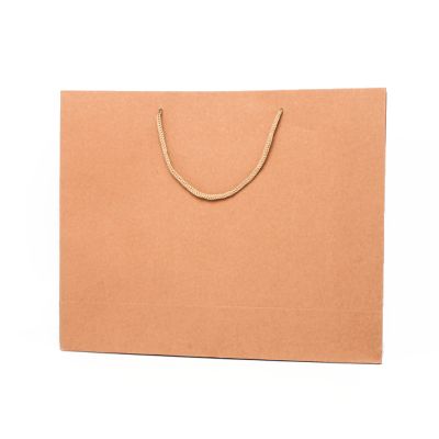 26x32x10cm. Brown kraft paper gift bag