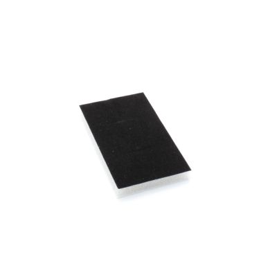 Reversible velour insert. Black / White. 8x5cm