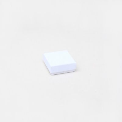 Ring box. 5x5x2cm. White gift box.