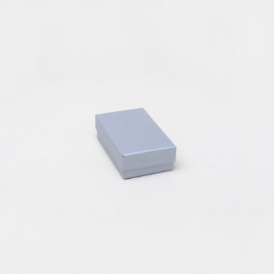 Cufflink / Earring Box. 8x5x2.6cm. Silver gift box.