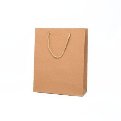24x19x8cm. Brown kraft paper gift bag