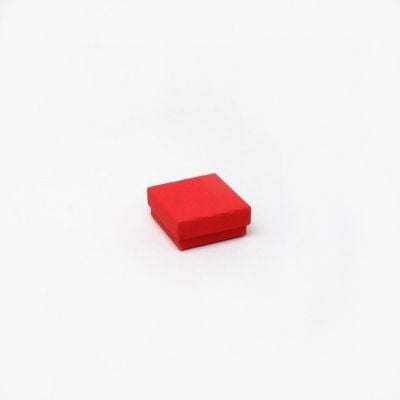 Ring box. 5x5x2.2cm. Red ring box.