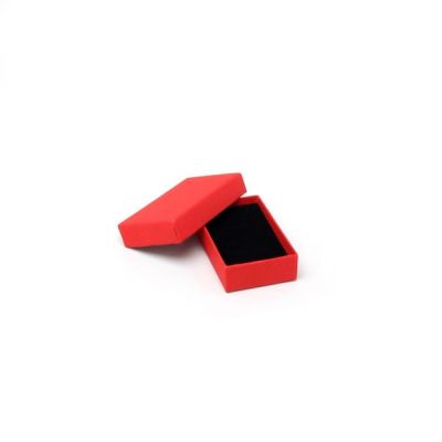 Cufflink / Earring box. 8x5x2cm. Red gift box.