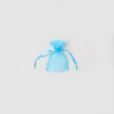 Size: 10x7.5cm Aquamarine organza gift bag