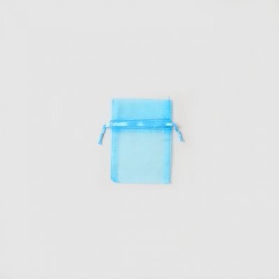 Size: 10x7.5cm Aquamarine organza gift bag