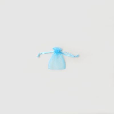 Size: 7x5cm Aquamarine organza gift bag