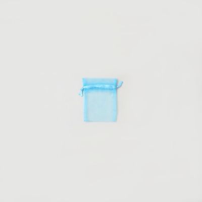 Size: 7x5cm Aquamarine organza gift bag