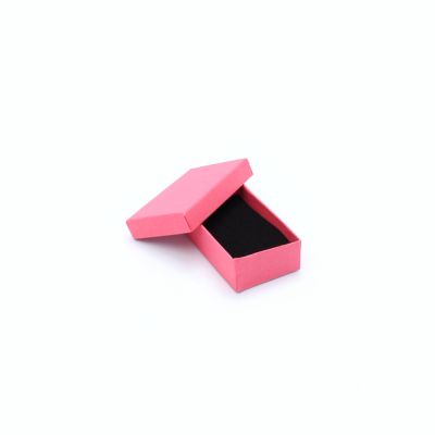 Cufflink / Earring box. 8x5x2.5cm. Fuchsia Pink gift box.