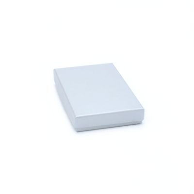 11.5x7.5x2cm. Silver Grey light sheen gift box.