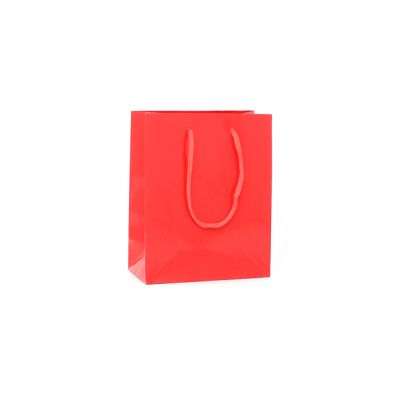 15x12x6cm. Matt finish Red gift bag