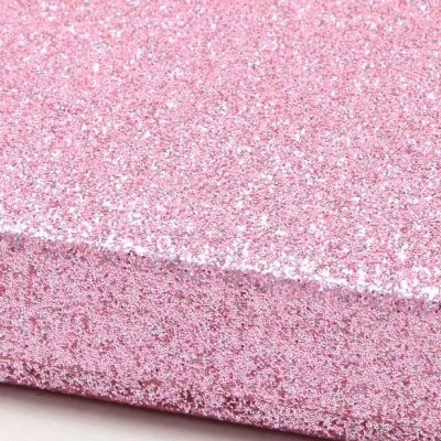 Necklace / Bracelet box. 9x9x2cm. Baby Pink glitter gift box.