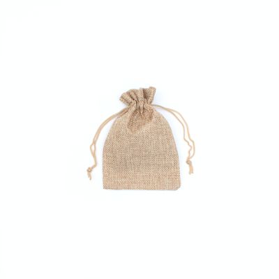 15x10cm. Jute effect gift bag.