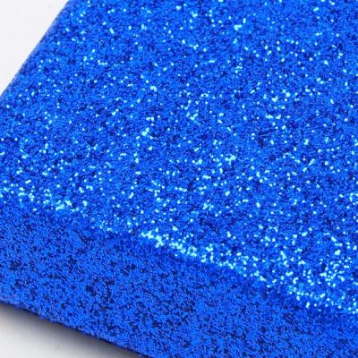 Cufflink / Earring box. 8x5x2.2cm. Royal blue glitter gift box.