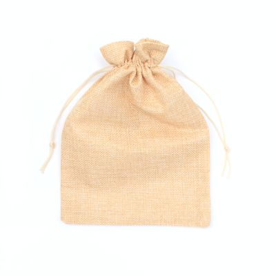24.5x17.5cm. Jute effect gift bag.