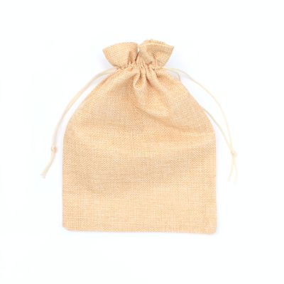 24.5x17.5cm. Jute effect gift bag