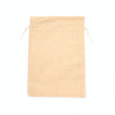 24.5x17.5cm. Jute effect gift bag