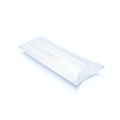 25x12.5x5cm. Silver holographic pillow pack