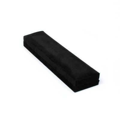 24.5x6x3cm. Black velour hinged gift box