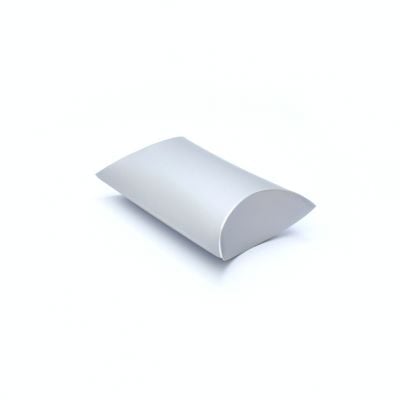 Size: 14x11x5cm Silver Grey pillow pack box.