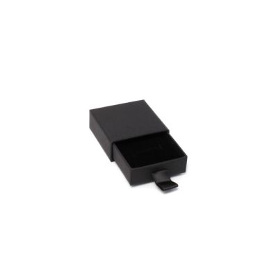 5x5x2cm. Black Kraft matchbox style gift box